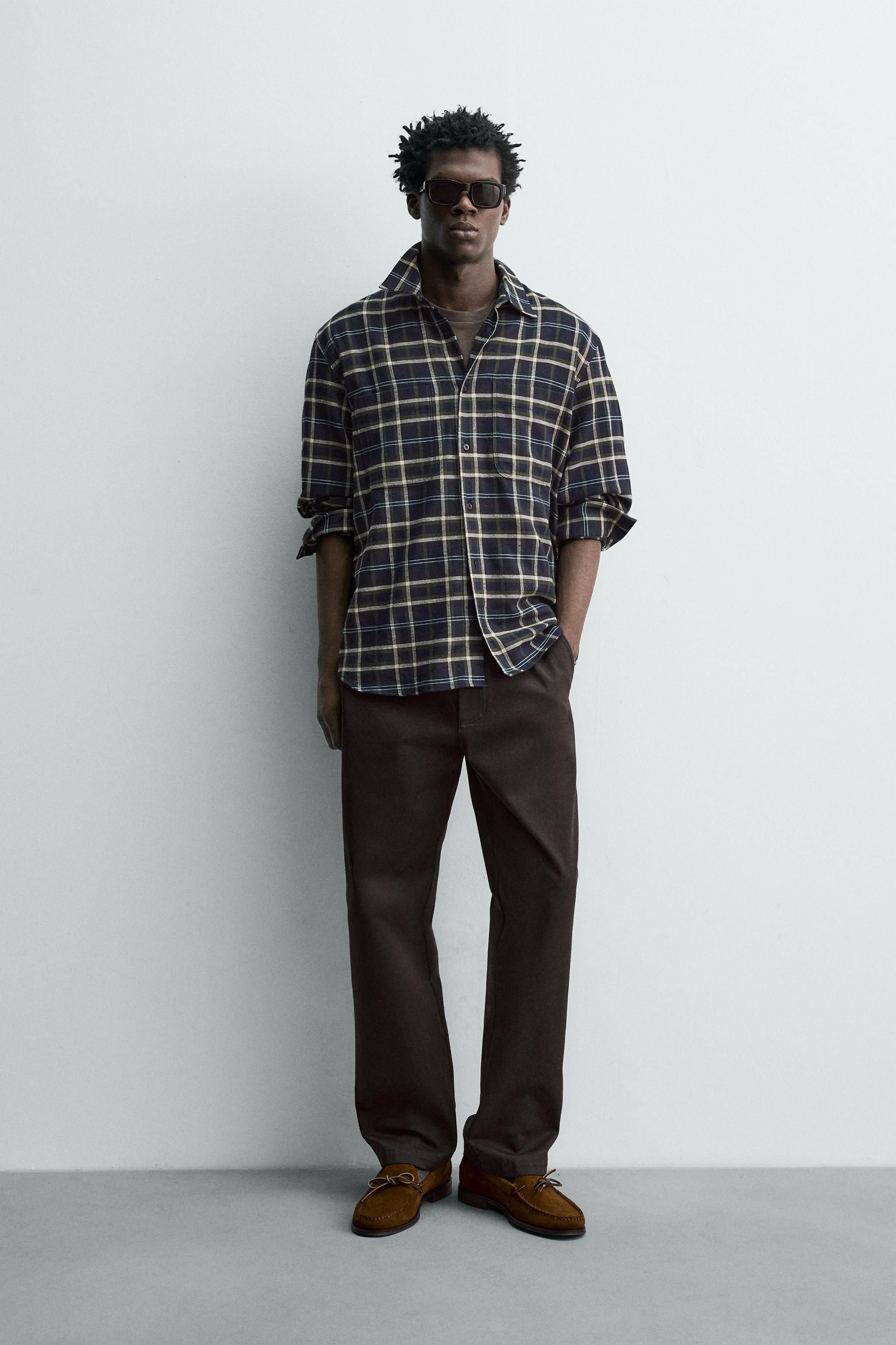 CHEMISE À CARREAUX EN FLANELLE